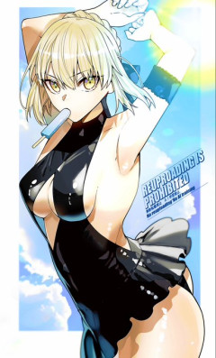 【FGO】水着セイバーオルタ Fate/GrandOrderのイラスト紹介3997