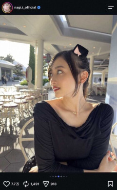 彼女感満載！乃木坂・井上和“美デコルテ”黒コーデのディズニーソロSにファン大興奮「かわいすぎる！」
