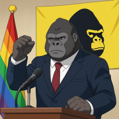 「ゴリラ党」結成。護憲、リベラル、ジェンダー平等などが党是   #速報