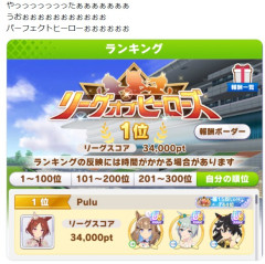 【ウマ娘】（快挙）史上二人目のパーフェクトヒーローが誕生！！