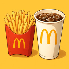 17日から「マックフライポテト」M・Lサイズが250円、「炭酸ドリンク」S・Mサイズが150円