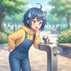 この公園の水飲み場の蛇口ってしゃぶる為に先が丸いらしいな