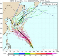 【戦慄】台風18号さんの進路予想ｗｗｗｗｗｗｗｗｗｗ