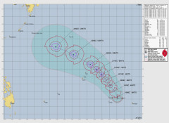 【台風】24日には日本の南へ…台風18号（ソウデル） これまでの予想以上に発達し「非常に強い」勢力へ
