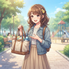 荷物が少なくなった頃のマザーズバッグ【中身】