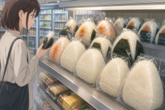 コンビニのおにぎり売り場の2〜3割が「海苔なし」に 物価高を背景に広がる新しい定番、35円安い