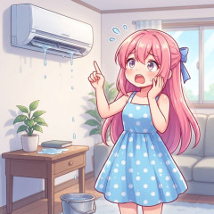 エアコンから水がポタポタ落ちてくる