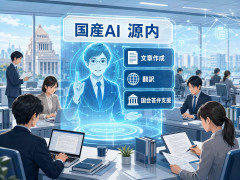 政府霞、国産AIシステム始動　「源内」国会答弁の作成支援も