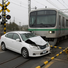 東武野田線の踏切で道ふさぎ後続車が列車と衝突 殺人未遂容疑で52歳逮捕   #埼玉 |  前走車が踏み切りを渡ってから  |  前の車がわたってすぐに踏切内に進入したんだろ
