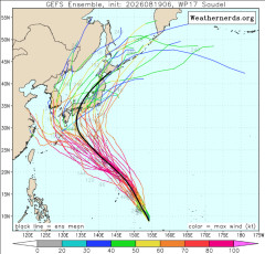 【速報】台風18号の進路予想、ヤバい…