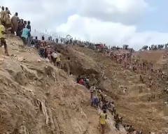 【動画】アフリカで金鉱山が崩落して100人以上が死亡する事故。
