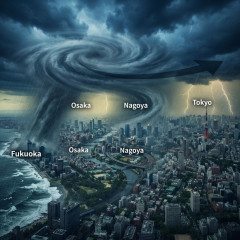 台風18号、福岡、大阪、名古屋、東京を総ナメｗｗｗｗｗｗ