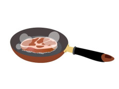 【画像】高級ステーキ焼く
