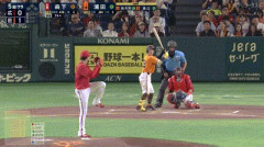 【巨人対広島15回戦】広島・ファビアン、ダイビングキャッチ！！