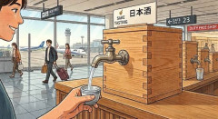 新潟県、「日本酒が出る蛇口」を空港に設置