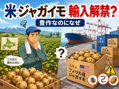 米ジャガイモ輸入解禁へ！豊作なのになぜ？