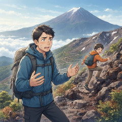 あり得ないと世間から批判された富士山7歳置き去り父親。上の子が勝手に登ってしまい仕方なくだった！