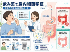 「飲み薬」で腸内細菌移植 治験スタート　国内初　潰瘍性大腸炎の患者対象　「献便」からカプセル製剤に　順大など発ベンチャー