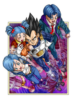 【画像】とよたろう先生が描いた、新作「ベジータ一家」のイラストが良すぎると話題に