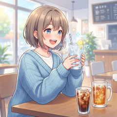 キンキンに冷えた飲み物しか飲んでない