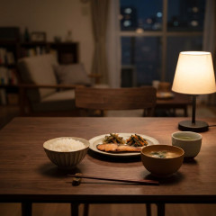 一人暮らし…食事中寂しい