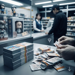 「一番くじ」でフィギュアなど詐取か 5枚分の料金で28枚めくる 40歳男逮捕