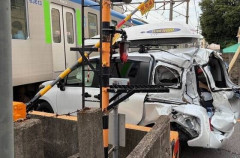 例のJAF職員が逮捕された踏切事故→埼玉県警「あおり運転確認できず」