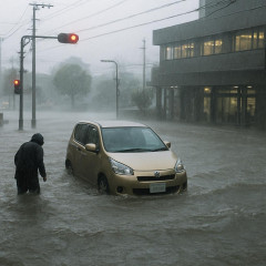 埼玉県内で１００ミリ超える猛烈な雨、「車両が水没」と１１０番２２件…駅前で１台動けず
