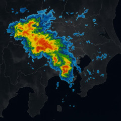 関東で活発な雨雲が発生中 夜にかけて道路の冠水・地下施設の浸水などに警戒を 8/22(土)