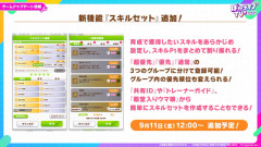 【ウマ娘】スキルセットは大分ありがたいアプデナノでは？