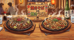 焼きそば VS. 焼うどん