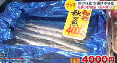 【悲報】さんま1匹4000円