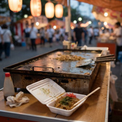 町内会のお祭で焼きそば作ってたんやが終わった