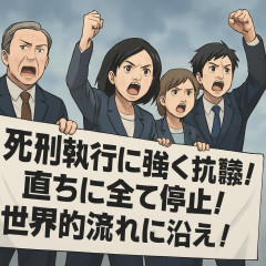 日弁連「死刑執行に強く抗議！直ちに全て停止！世界的流れに沿え！世論を無視して廃止しろ！」