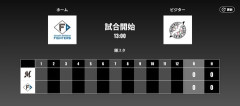二軍試合実況　8月23日13:00～ 日本ハム－ロッテ