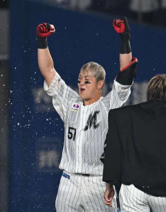 ロッテ山口航輝　23本塁打54打点