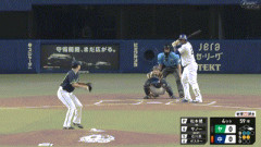 【中日対ヤクルト19回戦】中日・サノー、ヤクルト・松本健吾から第19号先制2ランホームラン！！！！！！！！！！！！！！！！！