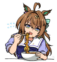【ウマ娘】カレーうどんがうまく食べられないエフフォーリア
