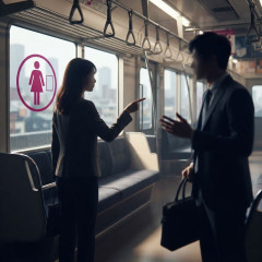 【動画】女性専用車両に乗る男が勘違い女に「降りてください」と因縁付けられる事件発生！