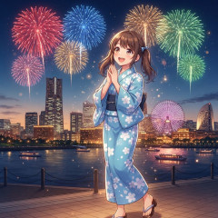明日は横浜みなとみらいの花火大会