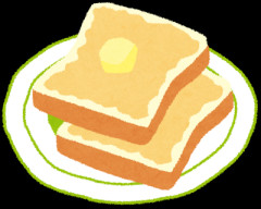 【神の味】食パンにバター塗って砂糖まぶして焼いたらうめえええ！！！！！！！！