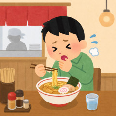 【悲報】ラーメン屋でむせた時の対処法、ガチで無いwwwwwwww