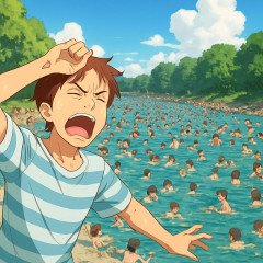 フランス人 「暑すぎ！！クーラーもないし、川で水浴びするしかない！」 → すでに300人溺死   |  エアコン付けな