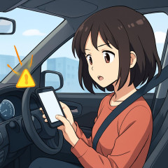 「ながらスマホ」運転、自動検知・警告義務付け 31年から全新型車に   |  後のスモークフィルム見えないような真っ黒を貼っているやつのスマホ率高い
