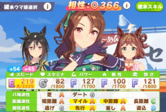 【ウマ娘】継承相性がガッツリ数値化されてる！