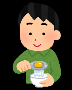 牛丼屋で肉に卵かけるヤツおるやん