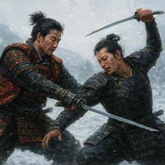 「豊臣兄弟」雪の賤ヶ岳“天下人勝家”利家の夢散る…涙の寝返り「だから決闘」殺陣&肉体美にネット興奮 | 柴田勝家役の俳優はまじで凄いと思う