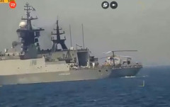 デンマークの海上ドローンがバルト海で活動中のロシア海軍船舶を偵察動画！