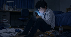 【悲報】スマホ依存の未成年「ドパガキ👦」増加…SNS利用時間長いと学力低下