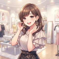 大きめピアス